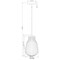 Z-Lite Newbury 1 Light Pendant, 8in. W x 13.25in. H, Matte Black 7511P8-MB - alternate 4